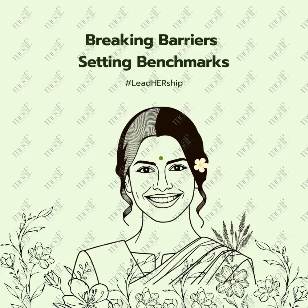 Social Media Post Image: Setting Benchmarks. #Leadhership Green