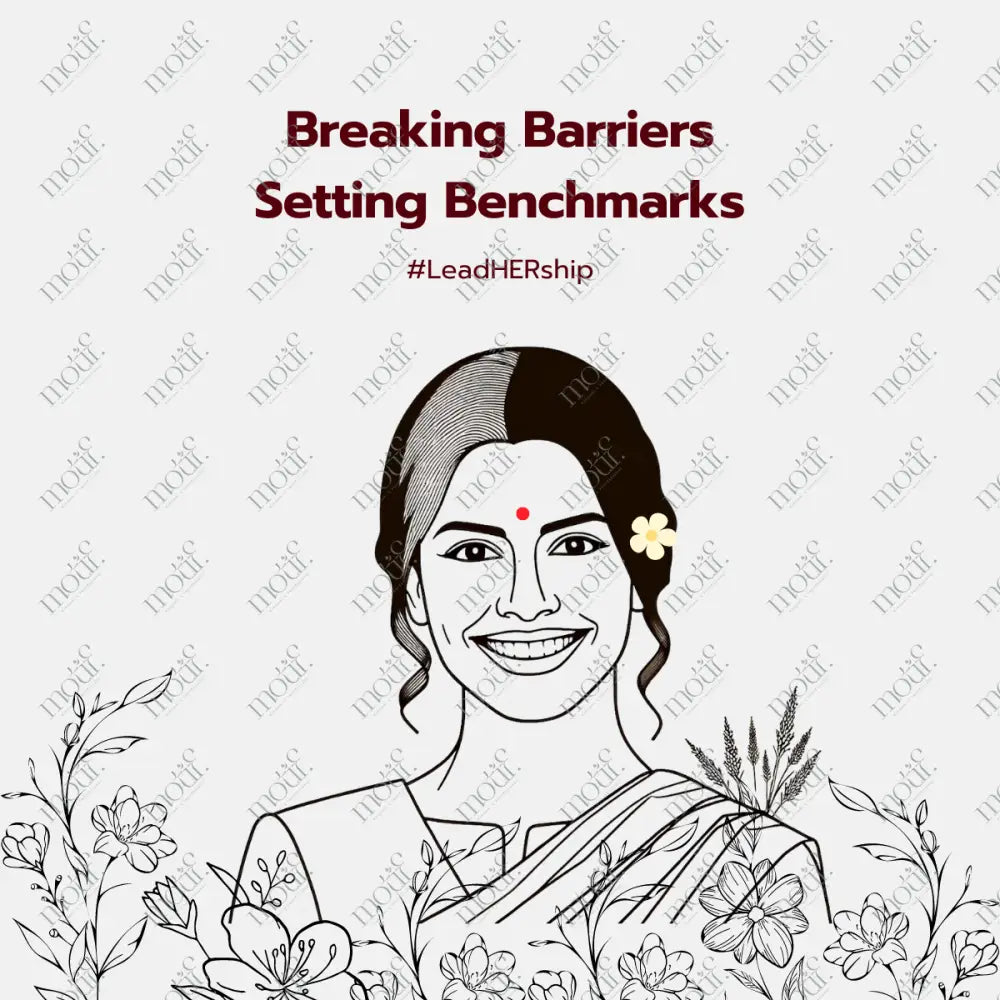 Social Media Post Image: Setting Benchmarks. #Leadhership Red