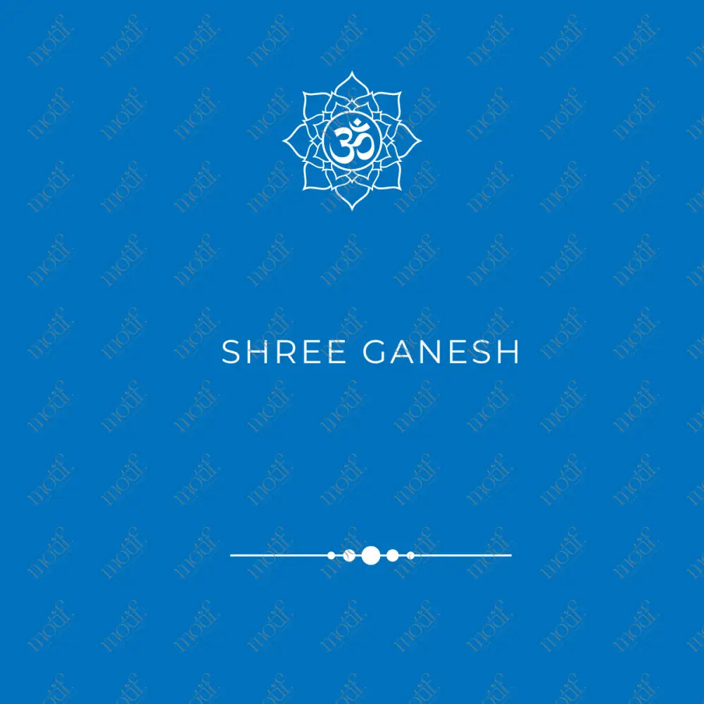 Social Media Post: Shree Ganesh Blue Image
