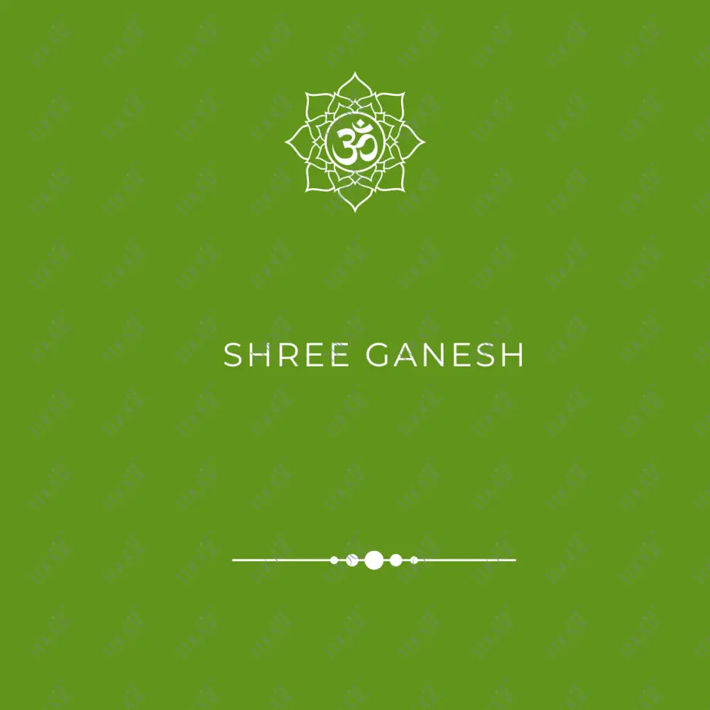 Social Media Post: Shree Ganesh Green Image
