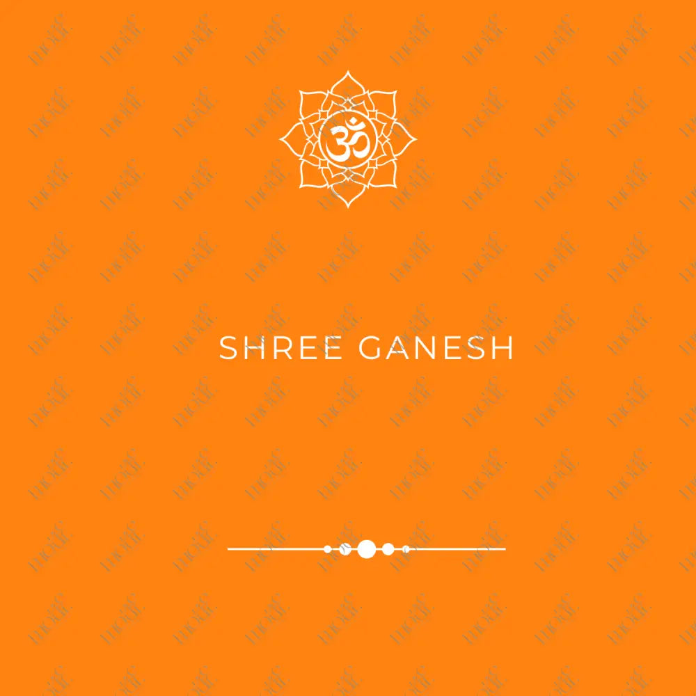 Social Media Post: Shree Ganesh Orange Image