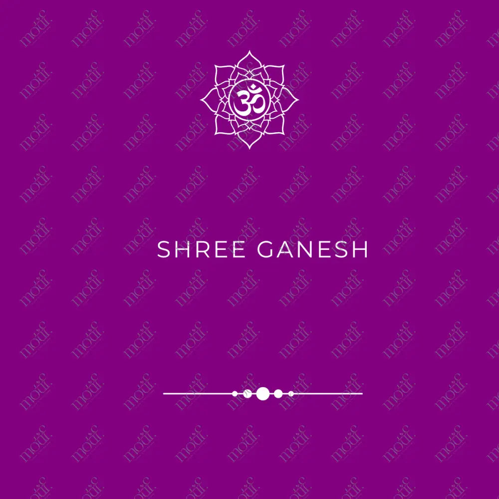 Social Media Post: Shree Ganesh Purple Image