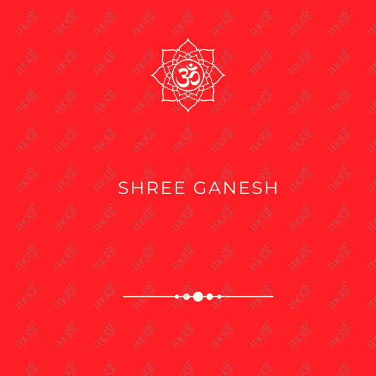 Social Media Post: Shree Ganesh Red Image