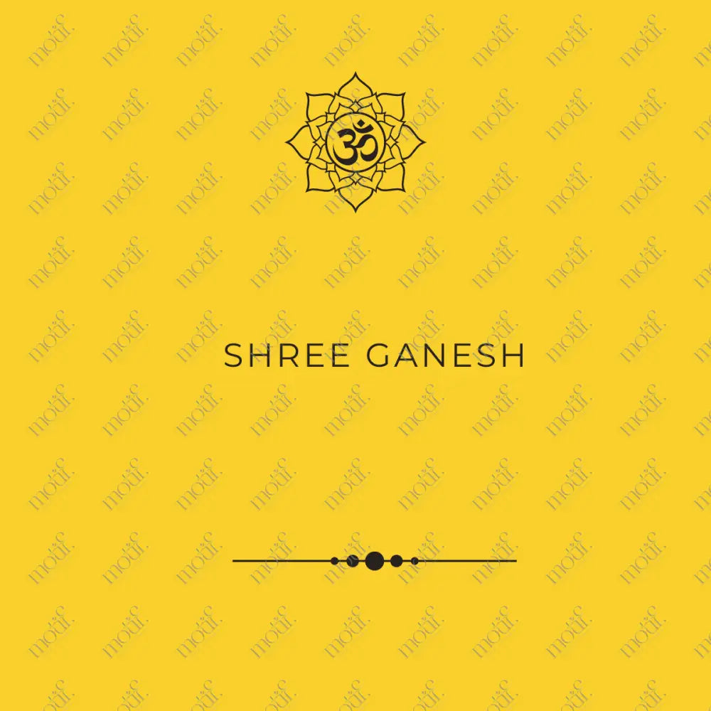 Social Media Post: Shree Ganesh Yellow Image