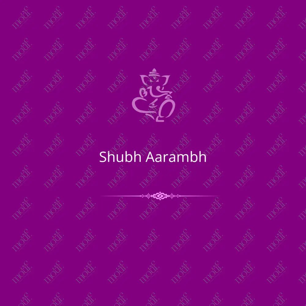 Social Media Post: Shubh Aarambh Purple Image