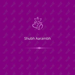 Social Media Post: Shubh Aarambh Purple Image