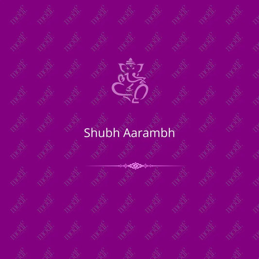 Social Media Post: Shubh Aarambh Purple Image