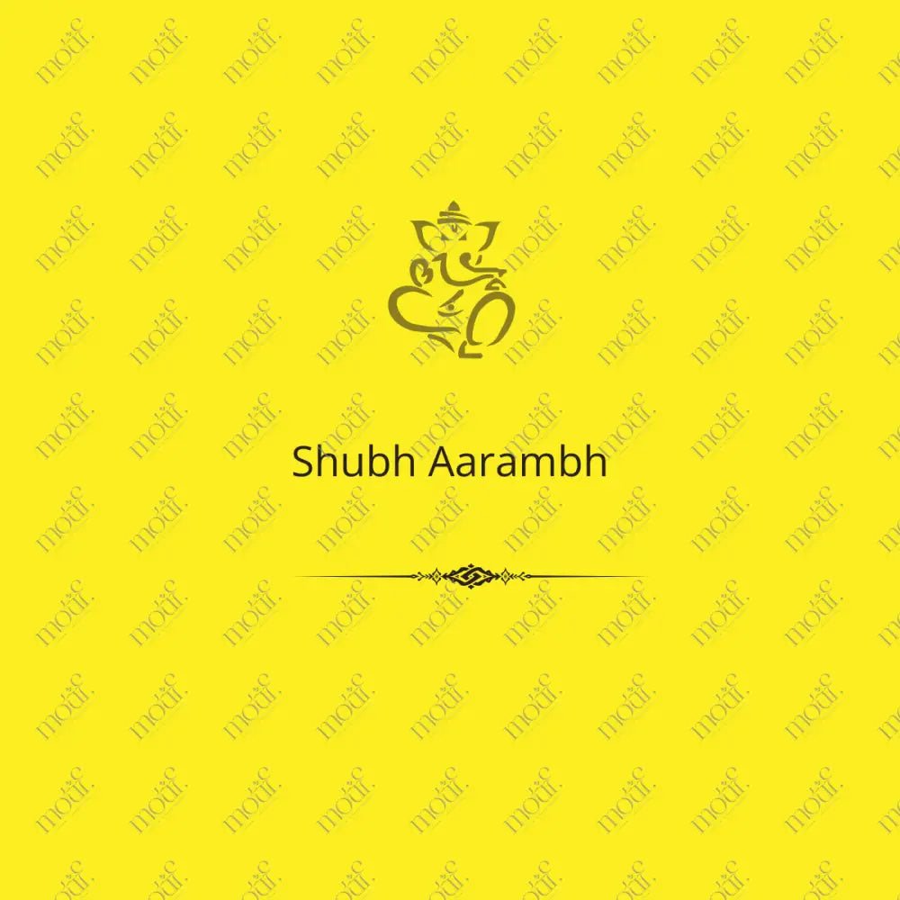 Social Media Post: Shubh Aarambh Yellow Image
