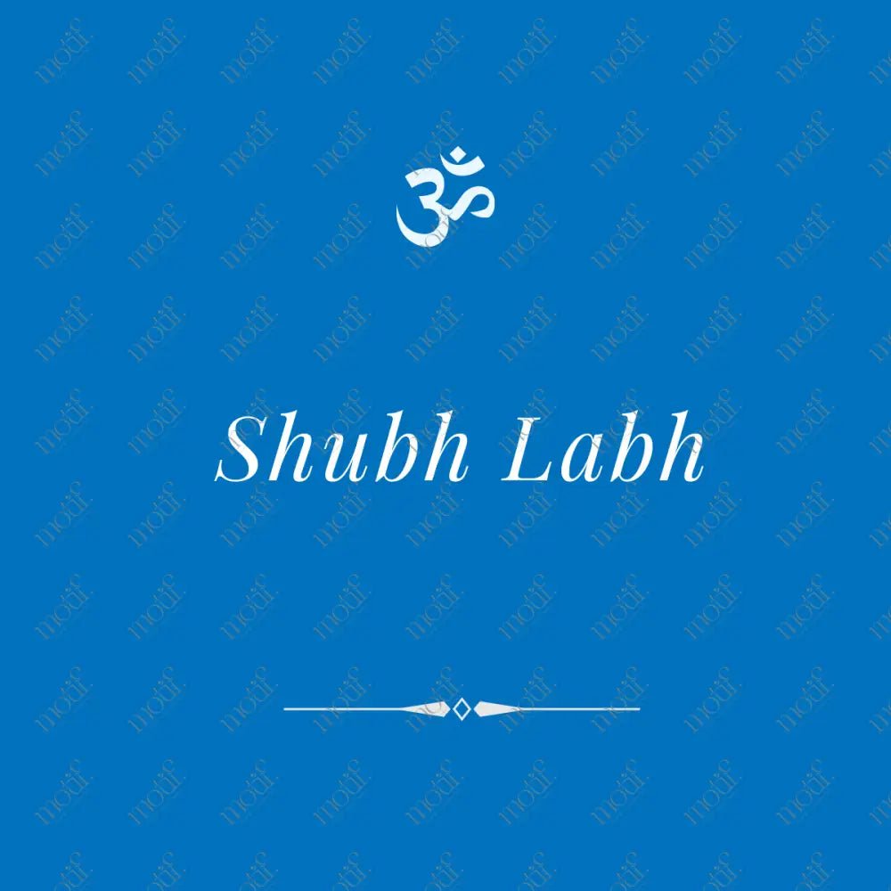 Social Media Post: Shubh Labh Blue