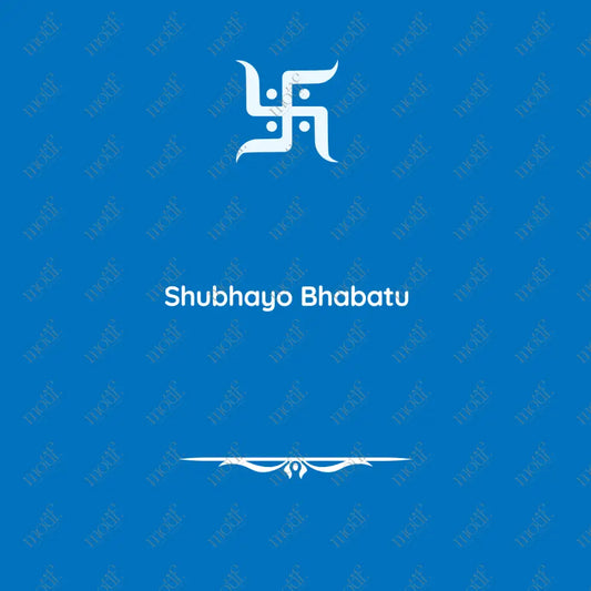 Social Media Post: Shubhayo Bhabatu Blue Image