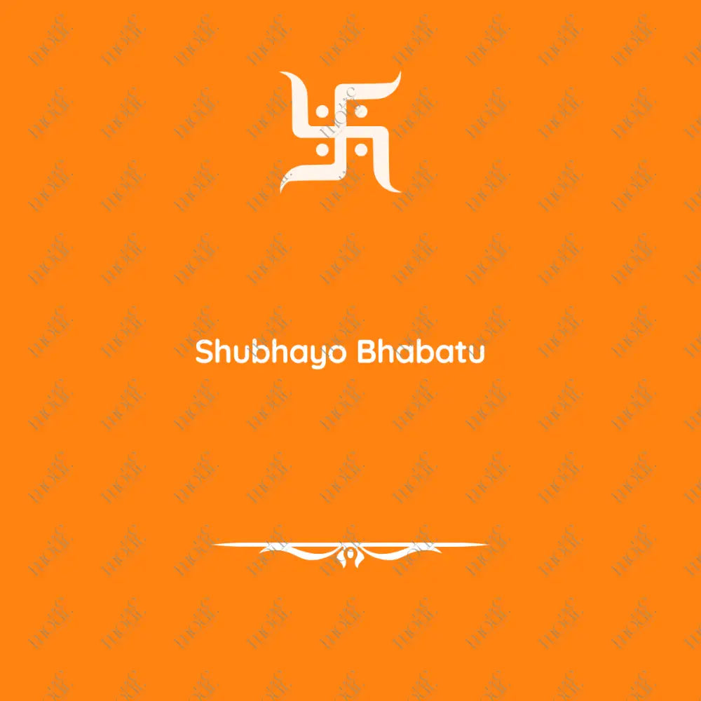 Social Media Post: Shubhayo Bhabatu Orange Image