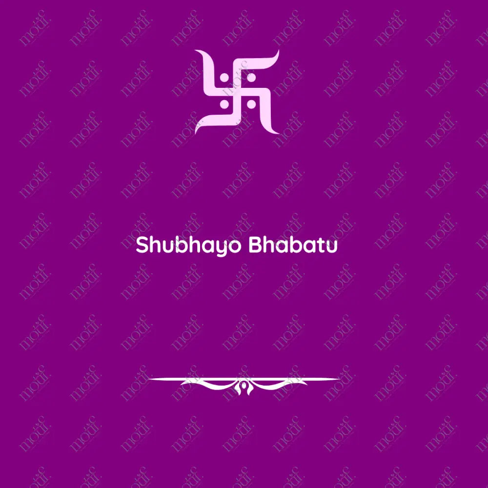 Social Media Post: Shubhayo Bhabatu Purple Image