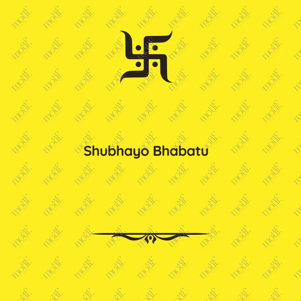 Social Media Post: Shubhayo Bhabatu Yellow Image