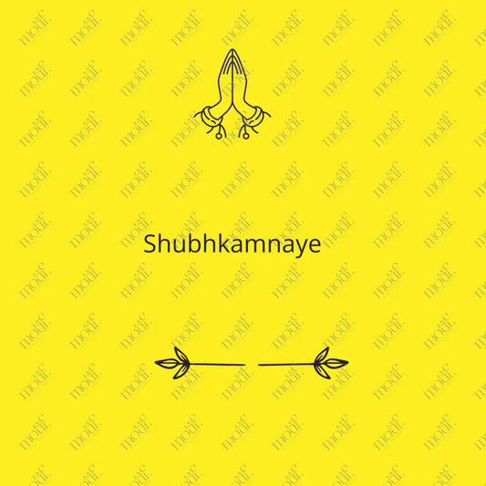 Social Media Post: Shubhkamnaye Yellow Image