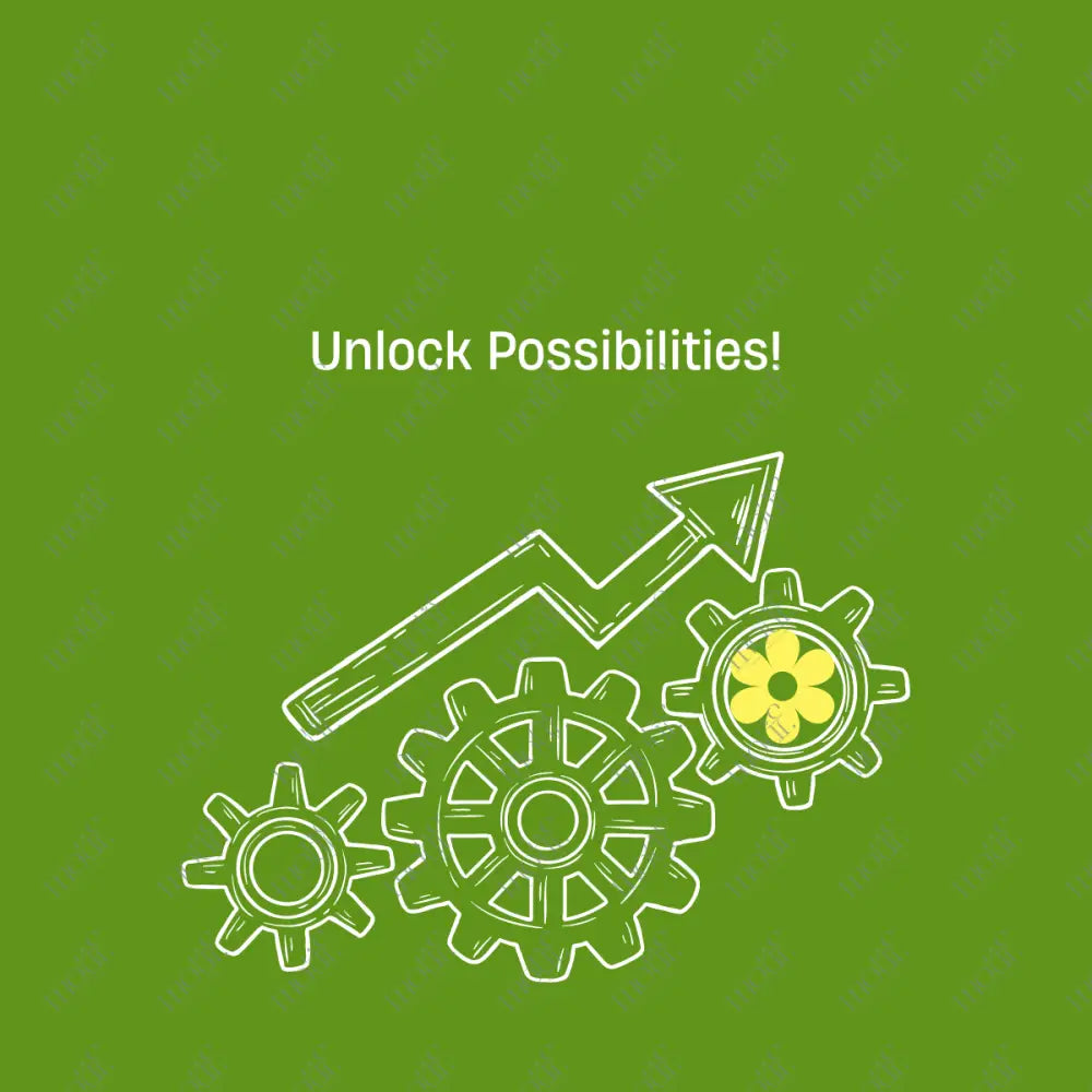 Social Media Post Image: Unlock Possibilities Green