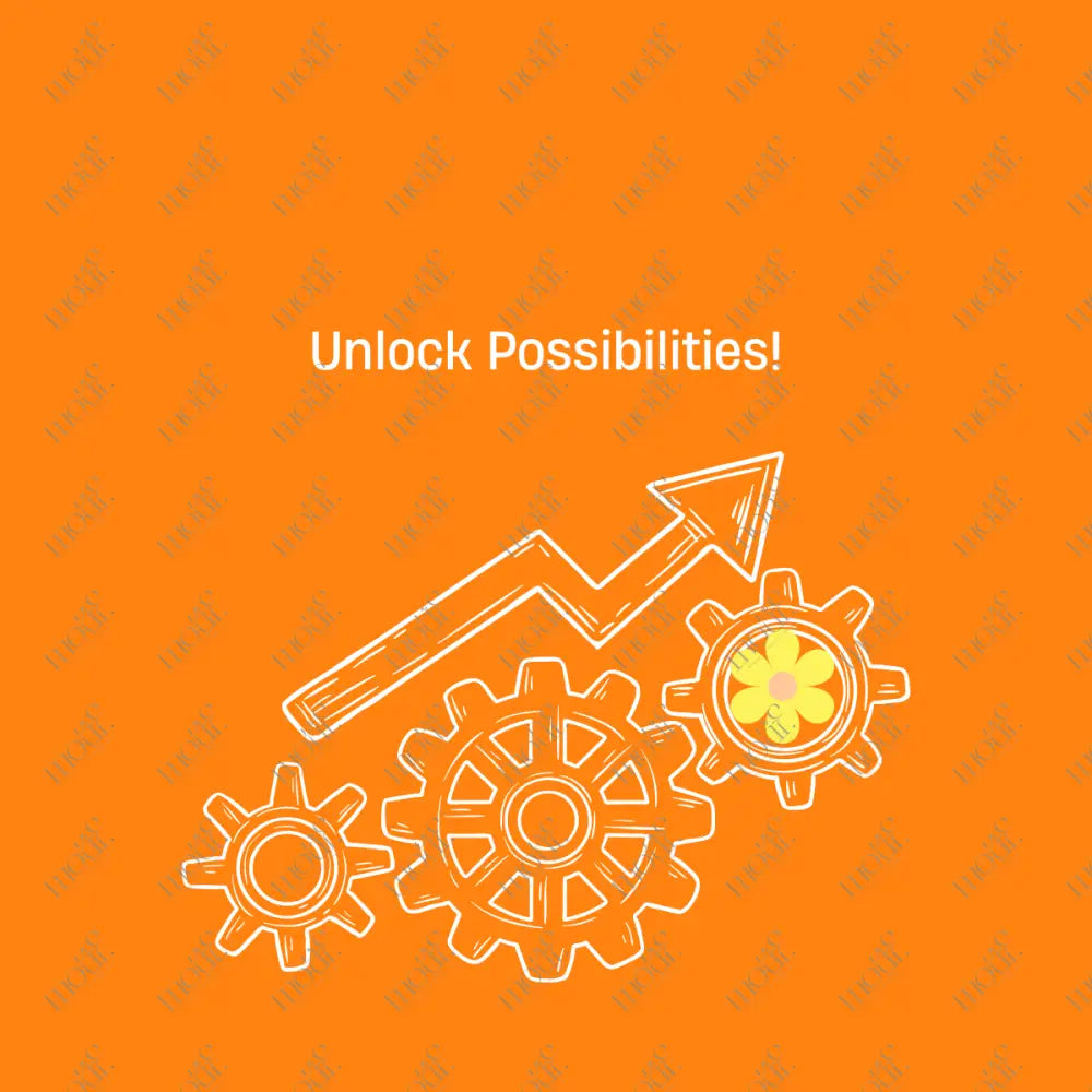 Social Media Post Image: Unlock Possibilities Orange