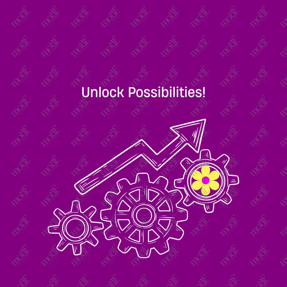 Social Media Post Image: Unlock Possibilities Purple