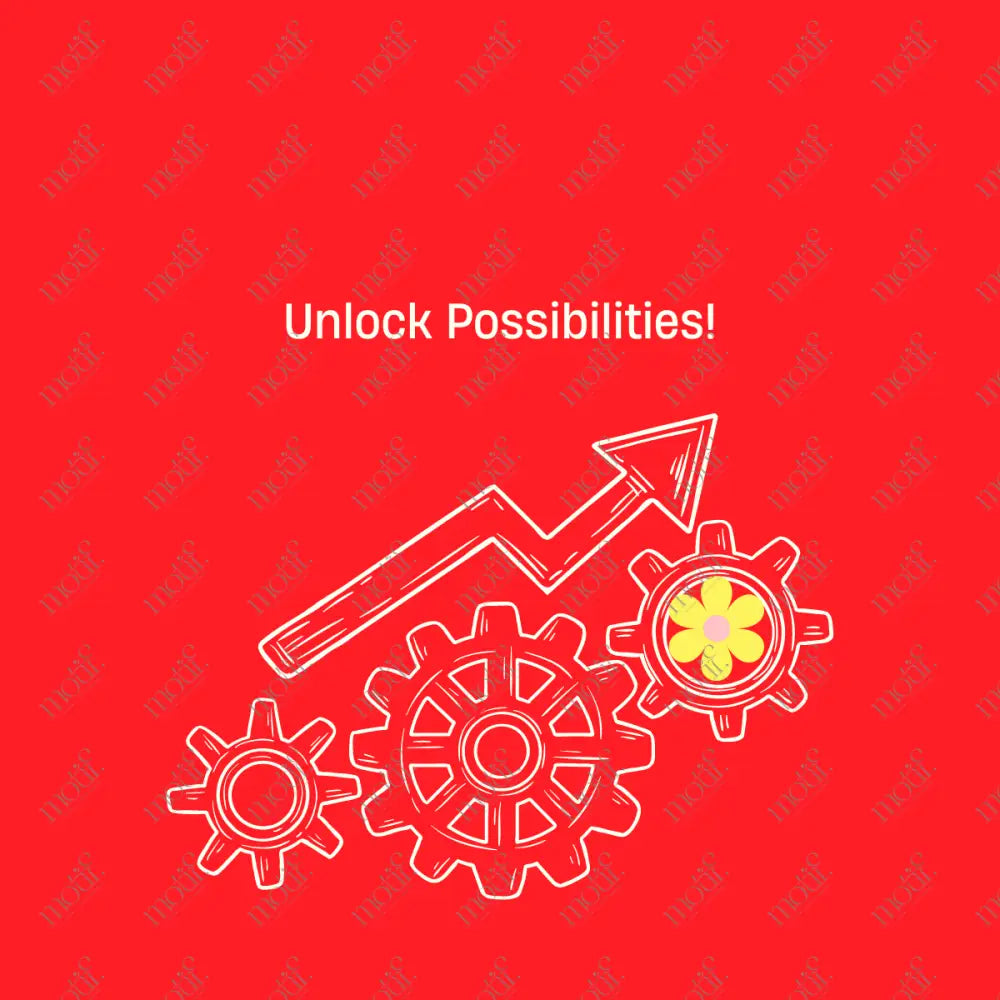 Social Media Post Image: Unlock Possibilities Red