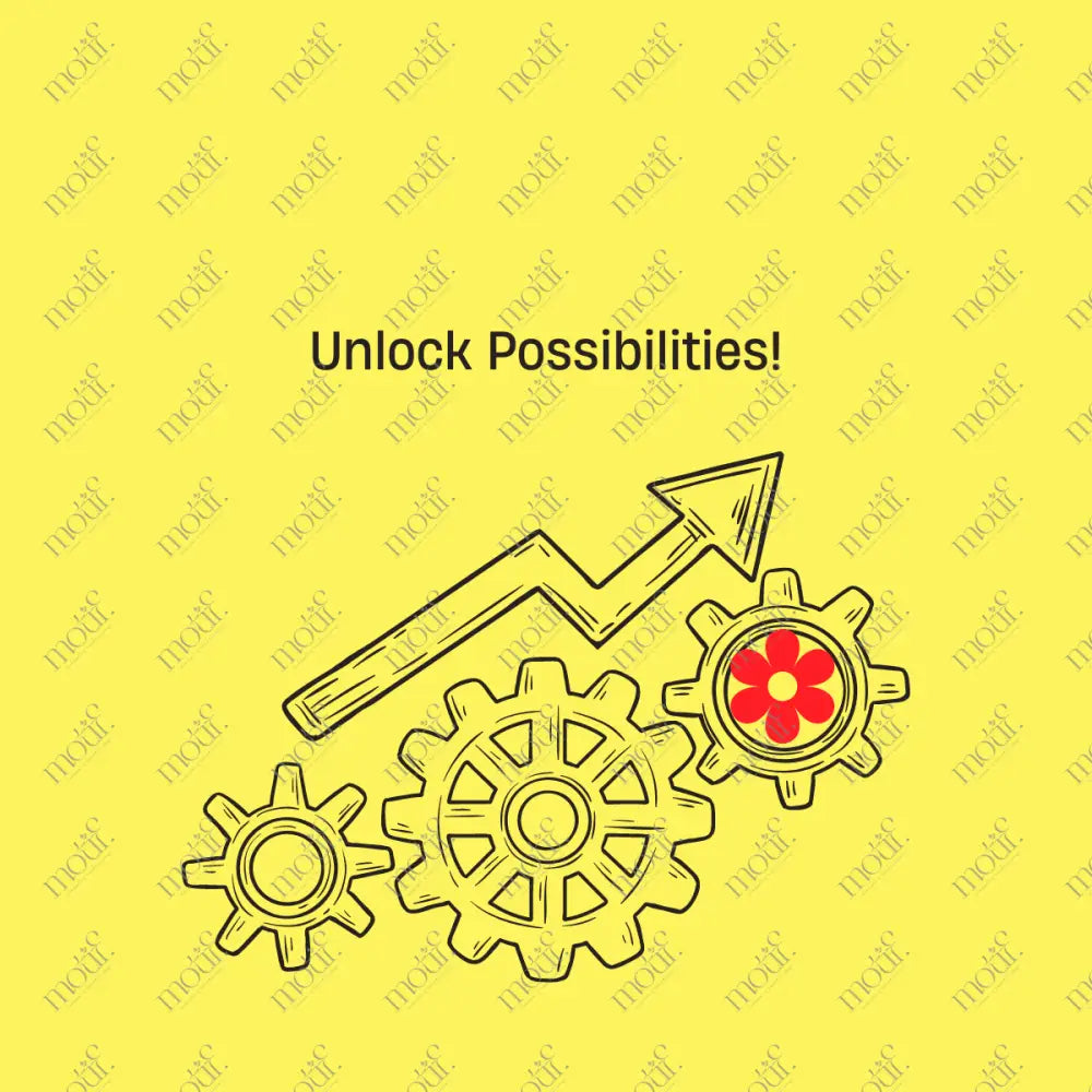 Social Media Post Image: Unlock Possibilities Yellow