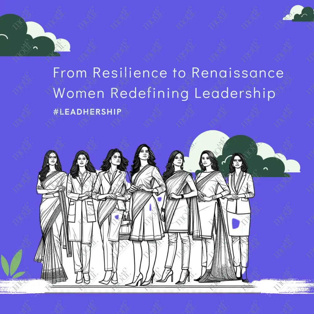 Social Media Post Image: Women Redefining Leadership #Leadhership Blue