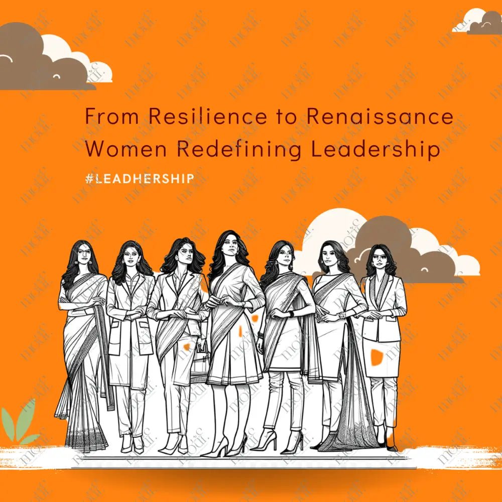 Social Media Post Image: Women Redefining Leadership #Leadhership Orange