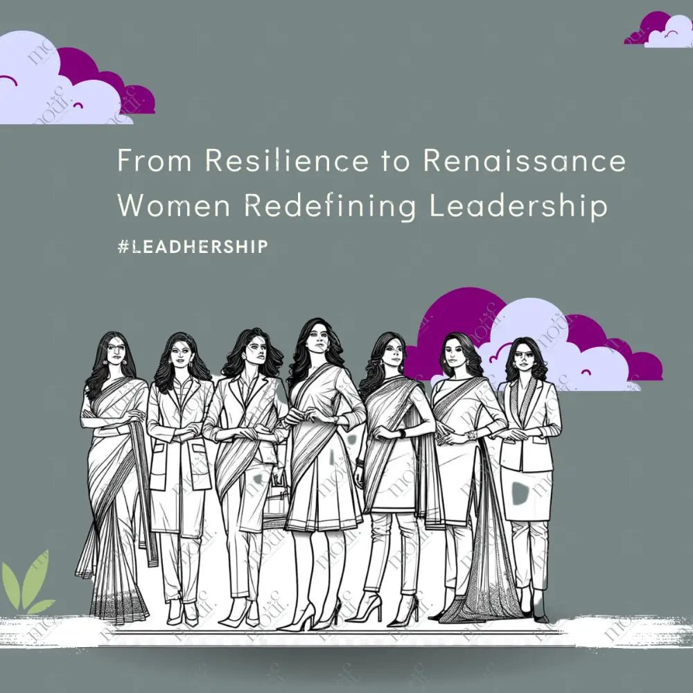 Social Media Post Image: Women Redefining Leadership #Leadhership Purple